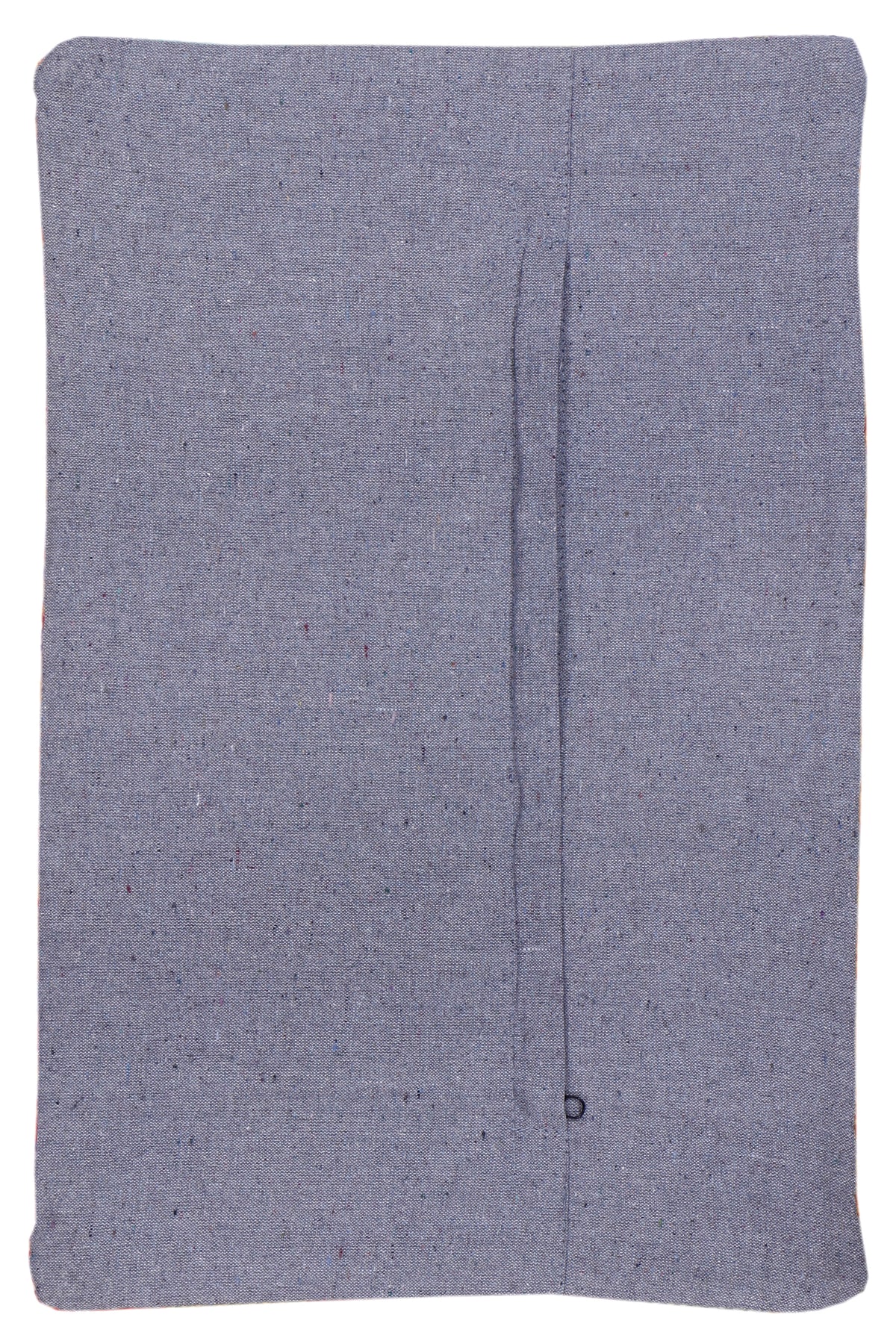 Blue kilim cushion cover, 35x55 cm, center seam detail