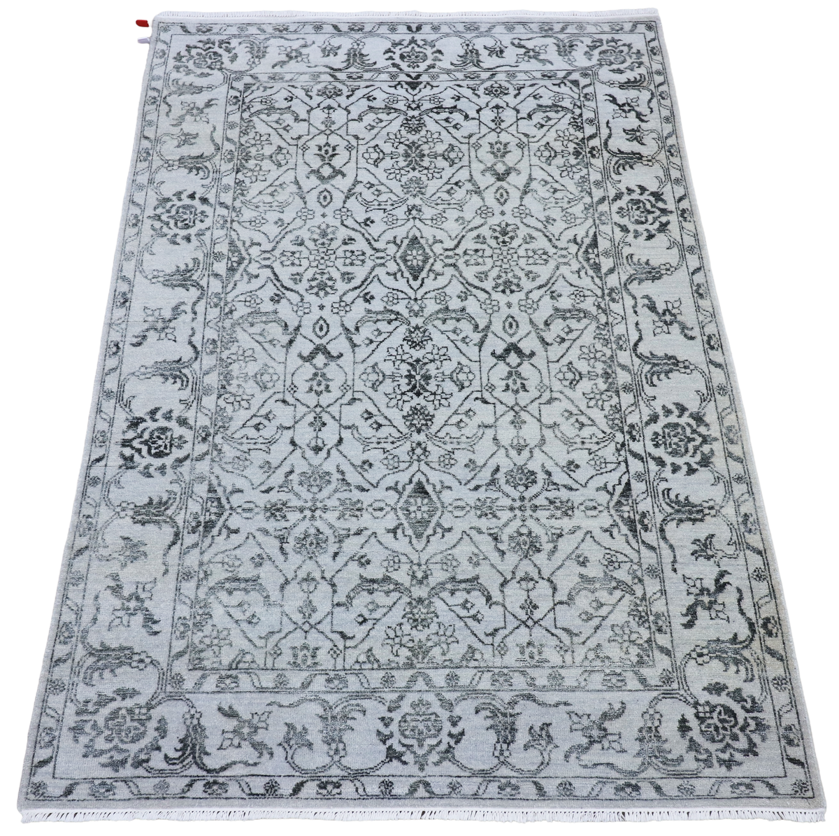 Silver Damask Rug - 225x156 cm